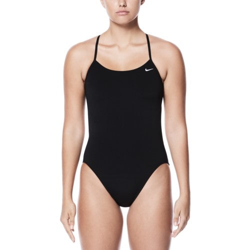 NIKE Poly Solids Women Swim Performance Cut Out One Piece