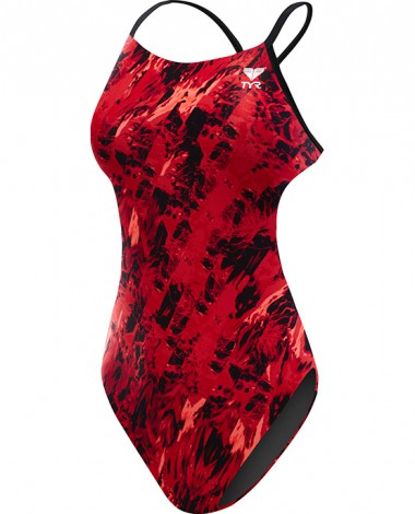 TYR Girls' Glisade Cutoutfit Swimsuit Youth