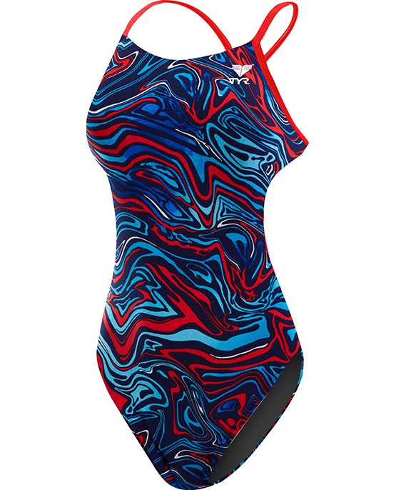 TYR Girls' Heat Wave Cutoutfit Swimsuit- Youth