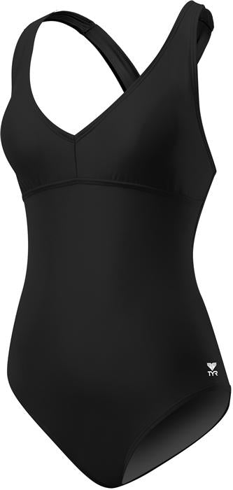 TYR Women&#39;s Solid Halter Twist Controlfit Swimsuit - Adult