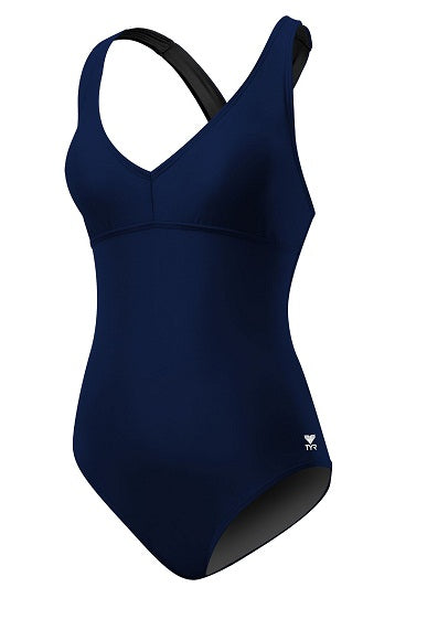 TYR Women&#39;s Solid Halter Twist Controlfit Swimsuit - Adult