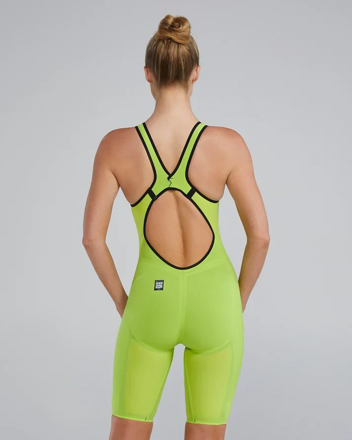 TYR Women's Venzo Solid Open Back Tech Suit Swimsuit
