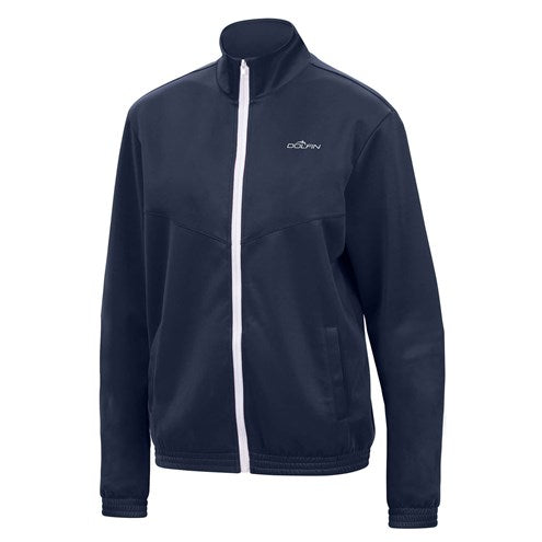 DOLFIN Unisex Black Full Zip Warm Up Jacket