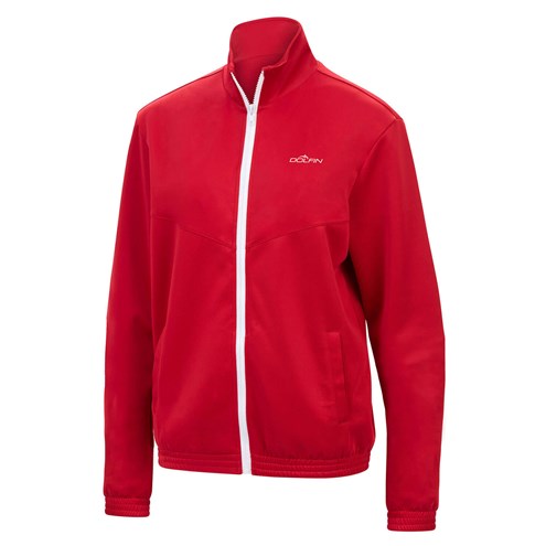 DOLFIN Unisex Black Full Zip Warm Up Jacket