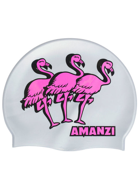 AMANZI Flamingle Silicone Swim Cap