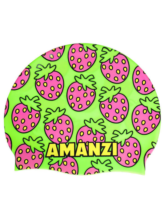 AMANZI Very Berry Silicone Swim Cap