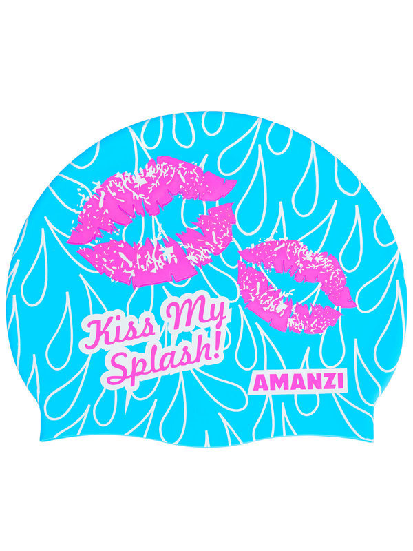 AMANZI Kiss My Splash Silicone Swim Cap