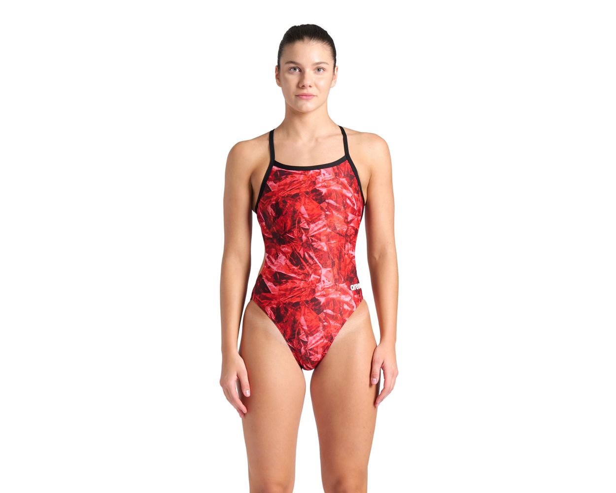 Arena Women's Team Crackle One Piece Swimsuit Challenge Back