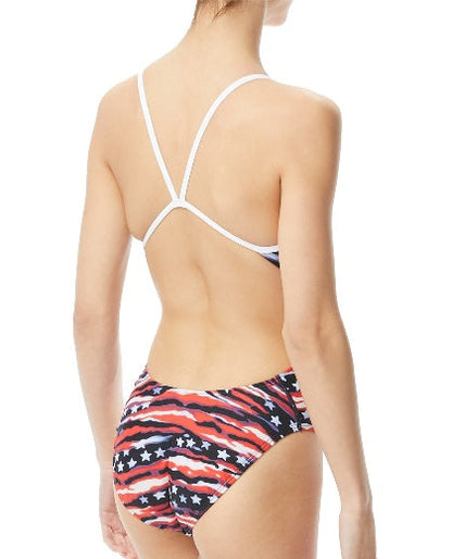 TYR Women&#39;s All American Cutoutfit Swimsuit