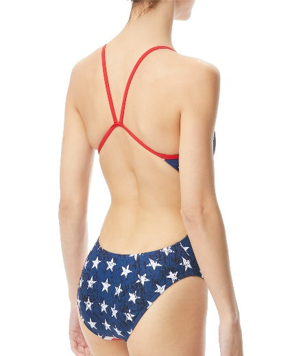 TYR Women's Star Spangled Cutoutfit Swimsuit