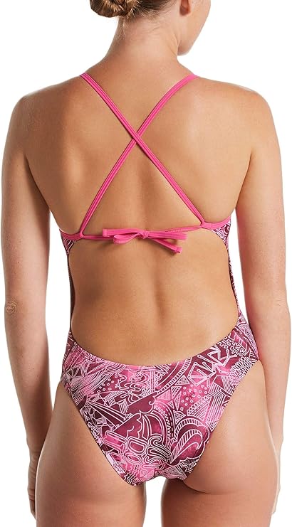 NIKE Women\'s Doodle Crossback One-Piece