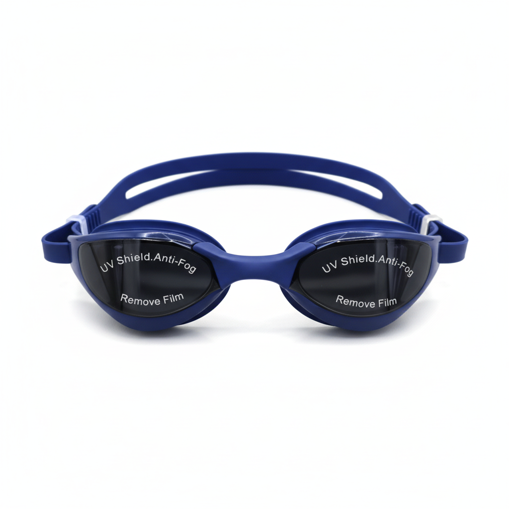 Enhanced Navy Blue Swim Goggles
