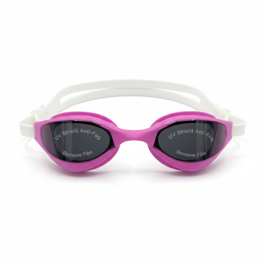 Enhanced Pink Swim Goggles