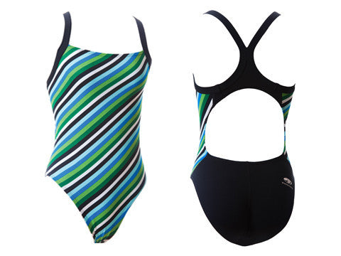 BLUESEVENTY Female Energy Stripe Swimsuit