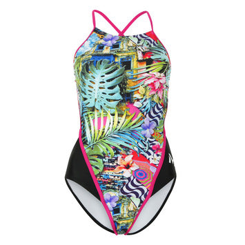 AQUA SPHERE Michael Phelps Flores Female Training Racer Back Suit