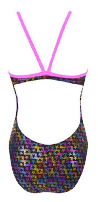 FINALS Funnies Stary Night  Wing Back Swimsuit