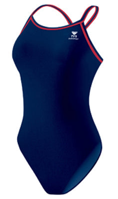 TYR Durafast Female Diamondback w Striping - Youth
