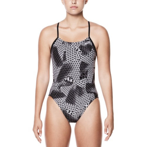 Nike Women's Nova Spark Cut Out Performance One Piece Swimsuit