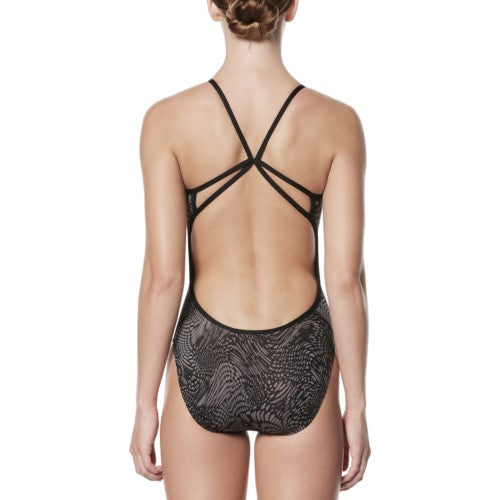 NIKE Geo Alloy Modern Cut Out One Piece