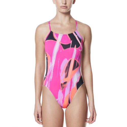 NIKE Rule Beam Women Swim Performance Cut Out One Piece
