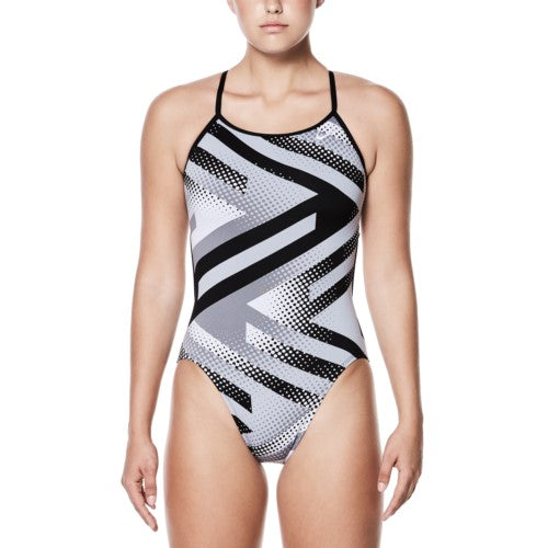 NIKE SWIM Women\'s Tidal Riot Modern Cut Out One Piece
