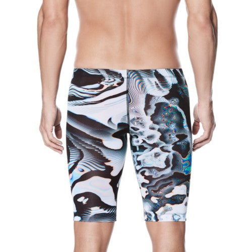 Nike Men\'s Geo Aftershock Jammer Swimsuit