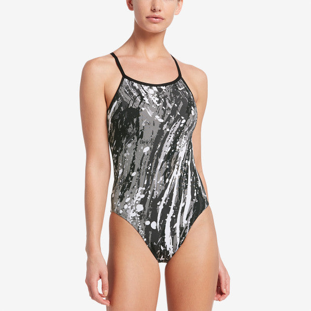 NIKE Women\'s Splash Modern Cut-Out One-Piece