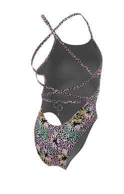 NIKE Women's Hydrastrong Lace Up Tie Back One Piece (8 prints)