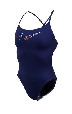 Nike Women's Hydrastrong Charms Multi Graphic One Piece Swimsuit