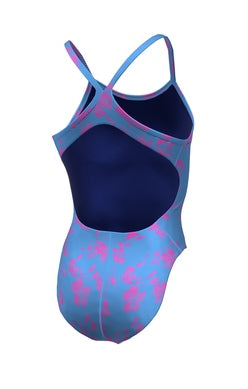 NIKE Women's Hydrastrong Multi Print Racerback One Piece Swimsuit