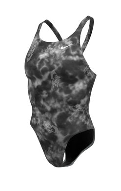 Nike Women's Hydrastrong Multi Print Fastback One Piece Swimsuit