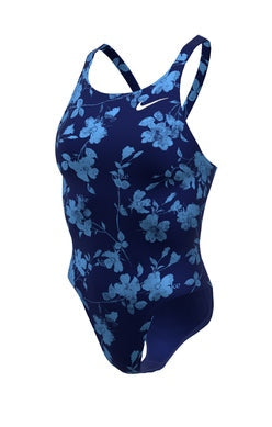 Nike Women's Hydrastrong Multi Print Fastback One Piece Swimsuit