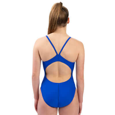 DOLFIN Women's XtraSleek Team Solid V-2 Back One Piece Swimsuit