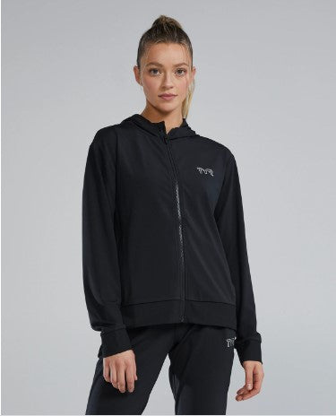 Scarlet Elite_TYR Tech Zip Warm Up Jacket Female