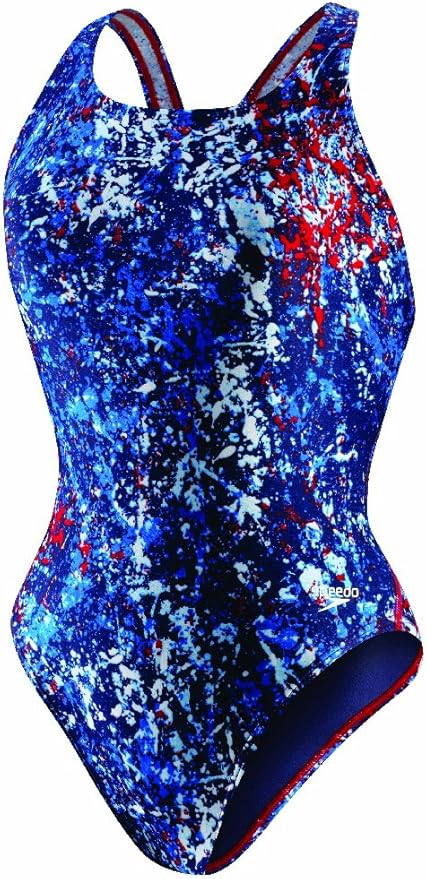 SPEEDO Female Splatter Splash Super Pro Back - Youth