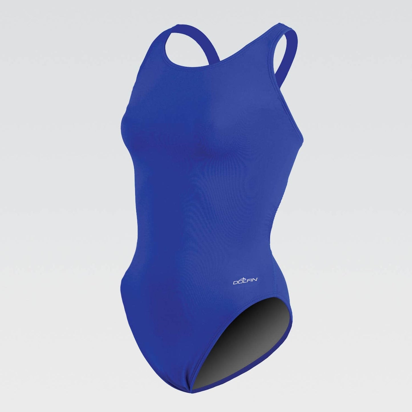 DOLFIN Women's XtraSleek Team Solid High Performance Back One Piece Swimsuit