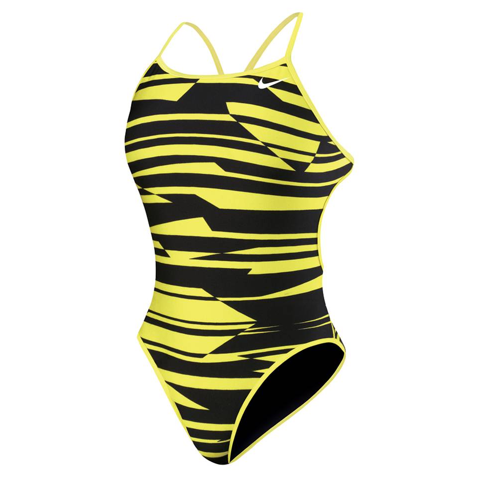 NIKE SWIM Shadow Stripe Reversible Cut Out Tank