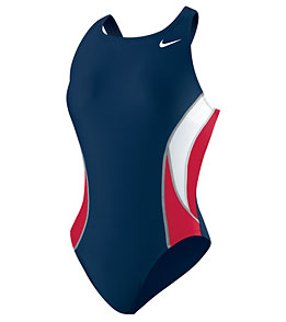 NIKE SWIM Team Color Block Power Back Tank
