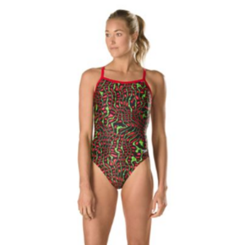 SPEEDO Endurance+ Women's Amplified Pulse Flyback One Piece Swimsuit