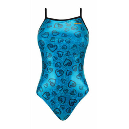 FINALS Funnies Girls' Heartless Wing Back Swimsuit