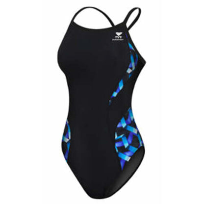 TYR Durafast Girls' Atlantic Female Spliced Diamondback - Youth