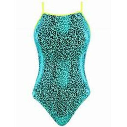 The Finals Girls' Funnies Droplets Foil Wing Back Swimsuit