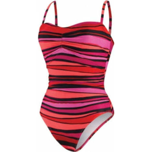 SPEEDO Woodblocks Stripe Keyhole 1-Piece - Contemporary