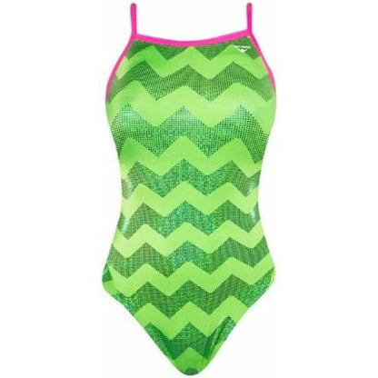 The Finals Women's Funnies Zig Zag Wing Back Swimsuit
