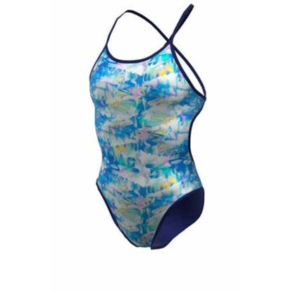 Nike Hydrastrong Multi Print Reversible Tie-Back One Piece Swimsuit