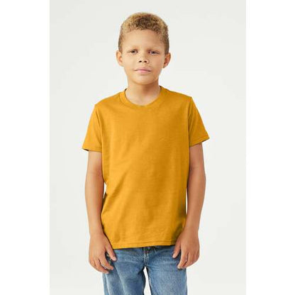 BELLA+CANVAS Youth Heather CVC Tee BC3001YCVC