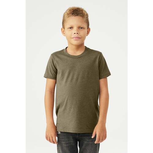 BELLA+CANVAS Youth Heather CVC Tee BC3001YCVC