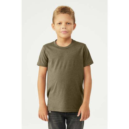 BELLA+CANVAS Youth Heather CVC Tee BC3001YCVC