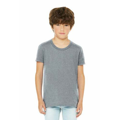 BELLA+CANVAS Youth Heather CVC Tee BC3001YCVC
