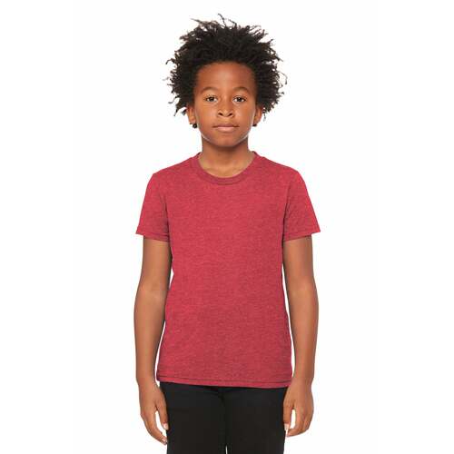 BELLA+CANVAS Youth Heather CVC Tee BC3001YCVC